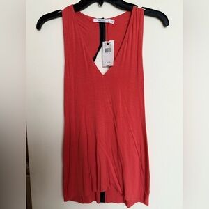 NWT - Bailey 44 Coral Red V-Neck Top
